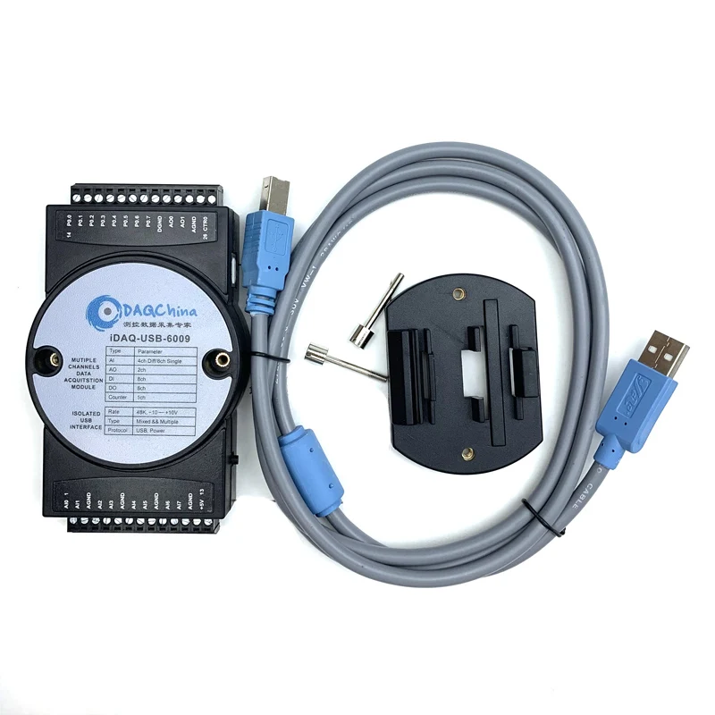 DAQ-USB-6009 сбора данных карты DAQ 8-канальный 14-bit 8AD 48k в режиме реального времени 2DA 8DI/Labview заменить NI USB-6009