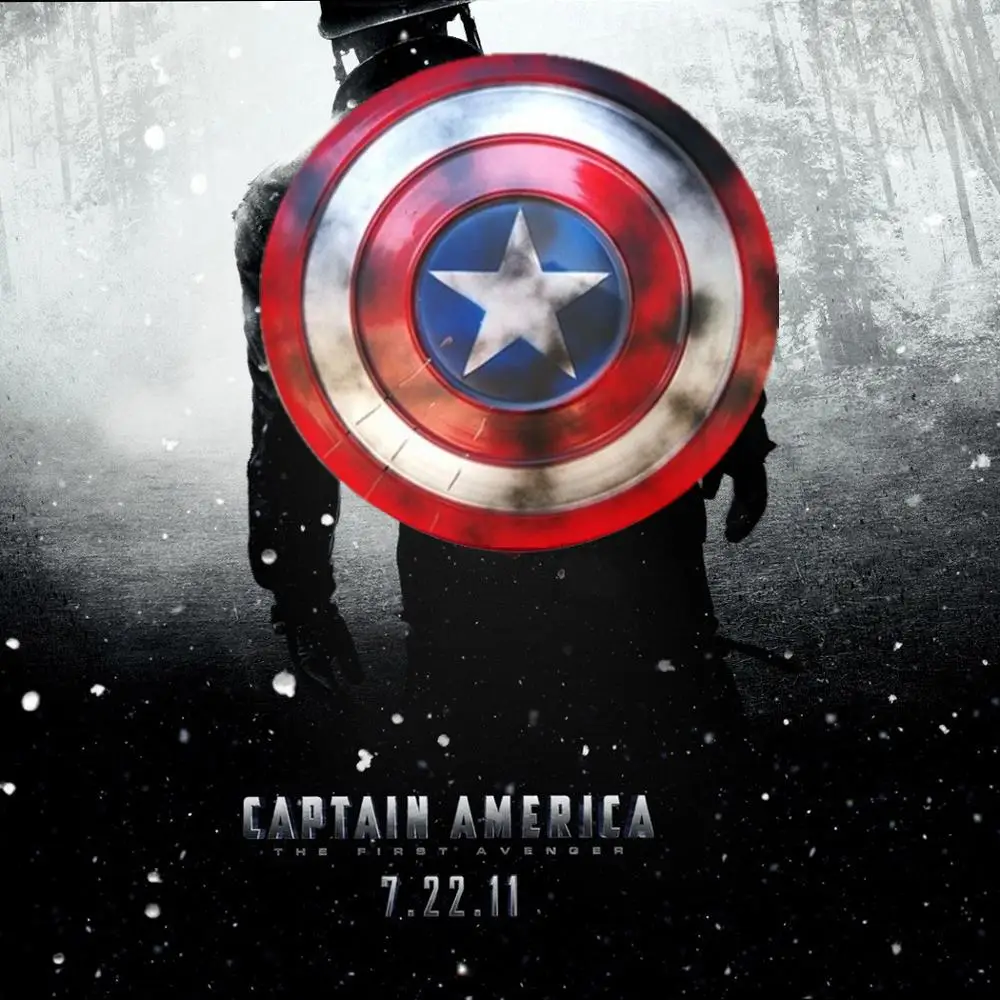

47.5cm 1:1 Avengers Endgame Captain America Shield Steve Rogers Cosplay Prop Metal Shield Cosplay Weapons Armor