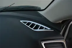 Yimaautoпланки ABS жемчуг хромированная приборная панель передний Кондиционер AC вентиляционное отверстие крышка отделка для Mazda 3 2017 2018
