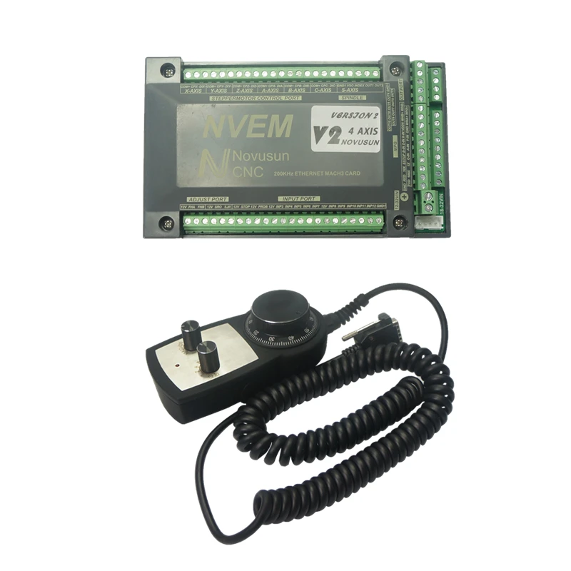 

Ethernet Motion Control Card Mach3 Card 4 Axis manual pulse hand wheel for CNC Router Machine