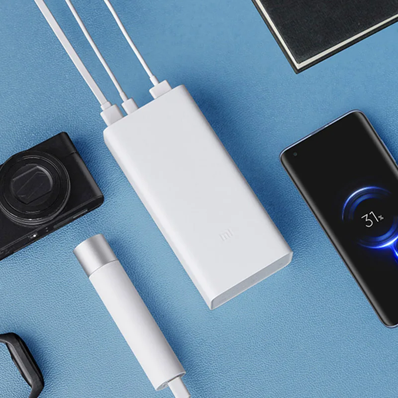 Внешний аккумулятор Xiaomi Power bank 3 30000 мАч PB3018ZM USB Type C 18 Вт быстрая зарядка