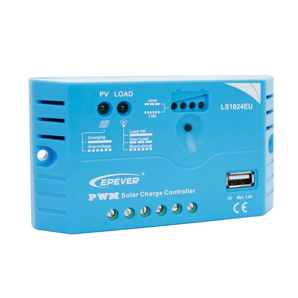 EPsolar PWM контроллер LS1024EU 10A 12 В 24 EPEVER Landstar Солнечный заряда встроенный 5 в 1.2A USB выход