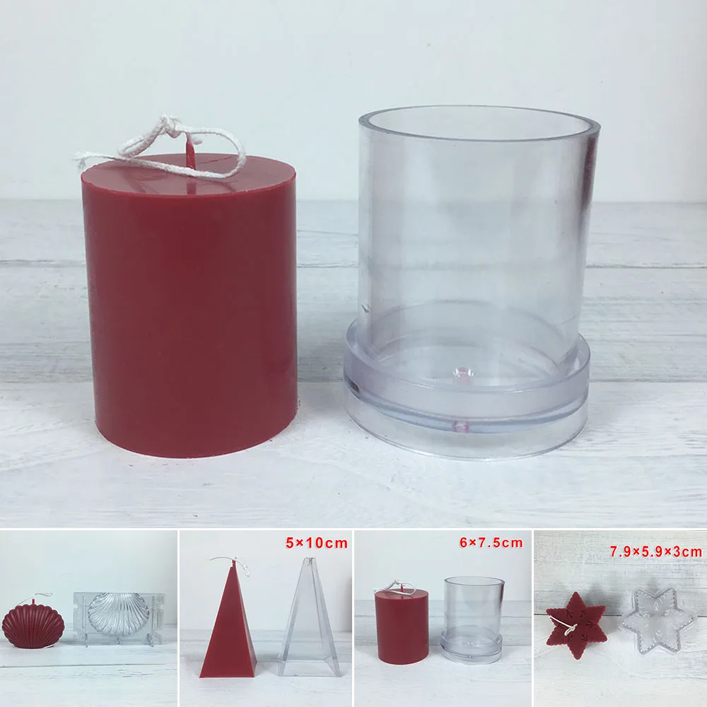 1 шт. поделки ручной работы геометрические формы пластиковые свечи формовочные украшения