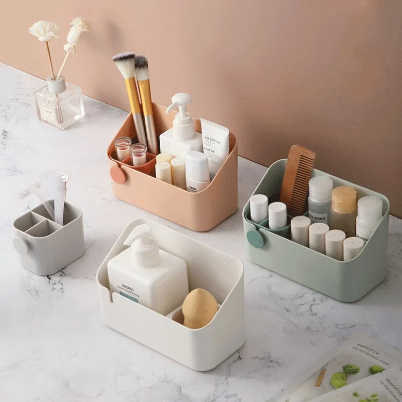 

Desktop Stationery Storage Box Plastic Drawer Space Saver Organizer For Cosmetic Jewelry Makeup Multifunction Detachable Case