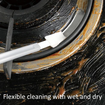 

Removable Brush Head Set Toilet Slot Kitchen Hearth Stain Remover With 10pcs Replacement Head Toilet Brush Bathroom Accessories