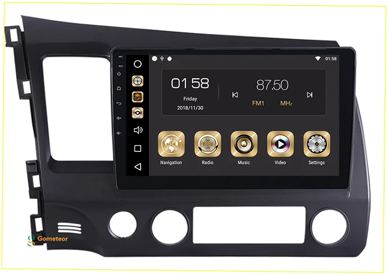 Android 9,0 автомобильный dvd для Honda Civic 2007 2008 2009 2010 2011 wifi+ BT Octa Core+ DSP+ Carplay+ 32G rom+ 4G ram+ ips экран+ RDS