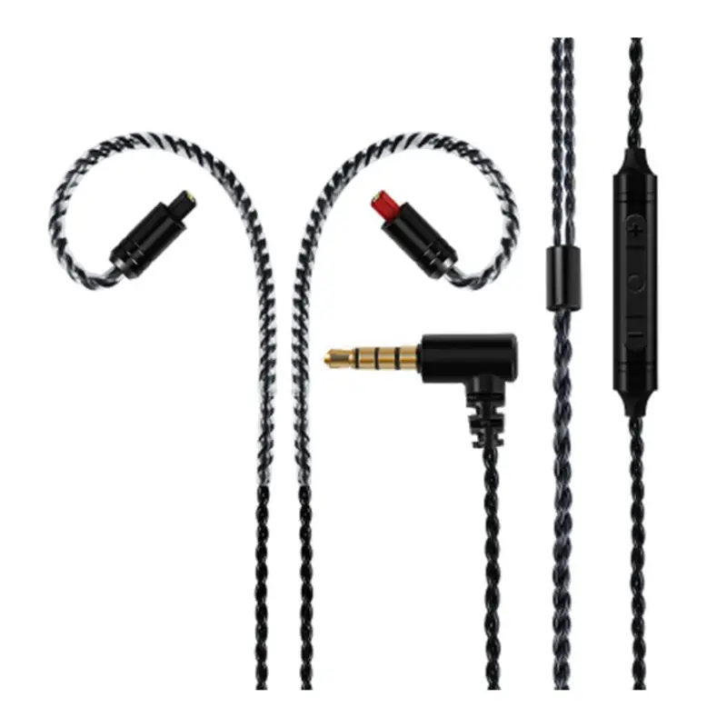 Headphone Cable MMCX with Mic for shure A2DC LS50 IM50 IM70 IE80 0 78 2Pin X3UB