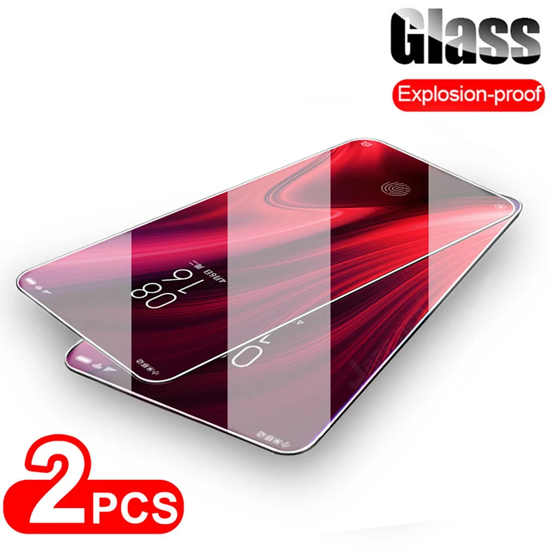 Прозрачное закаленное стекло 9H HD для Redmi 9 9A 9C 10X 4G Pro 5G 2 шт Защита экрана 6A 7A 8 8A