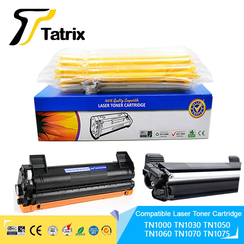 Tatrix TN1000 TN1030 TN1050 TN1060 TN1070 TN1075 Compatible Laser Black Toner  Cartridge for Brother DCP-1610W MFC-1910W HL-1210W - AliExpress, image size:1000x1000
