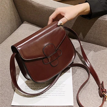 

Women Shoulder Bag 2020 Retro Wide Shoulder Strap Messenger Bag Small Square Bag Luxury Handbags Bolsas Feminina