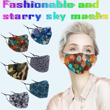 

Adult Outdoor Mask Washable Reusable Facemask Breathable Cotton Face Mask Cover Mouth Ear Hook Adjustment Mascarillas Маска