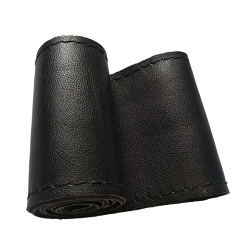 Оплетка на руль автомобиля сшитая вручную чехол 38 см из микрофибры аксессуары