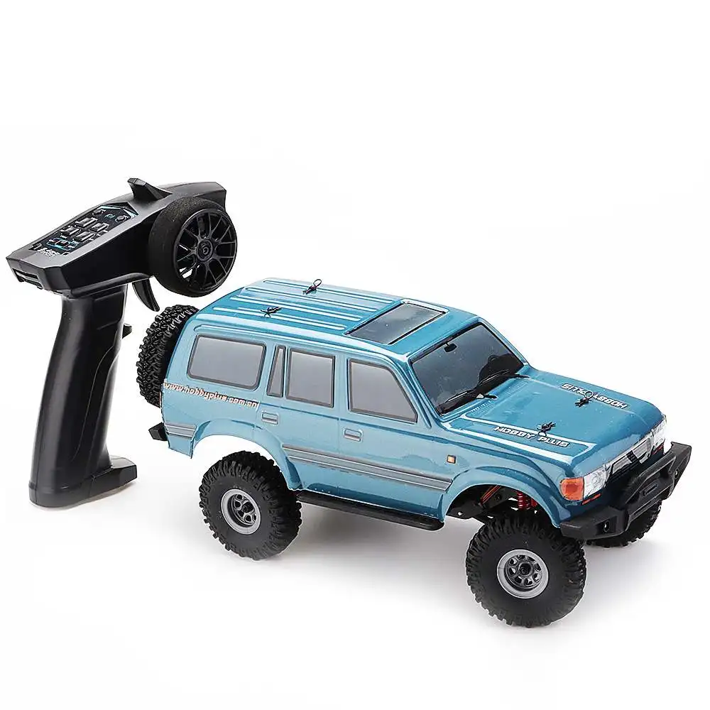

1/18 2.4G Mini Off-road Indoor RC Car Waterproof ESC Motor 3Line Servo Vehicle Models Rock Crawler Cars Blue White
