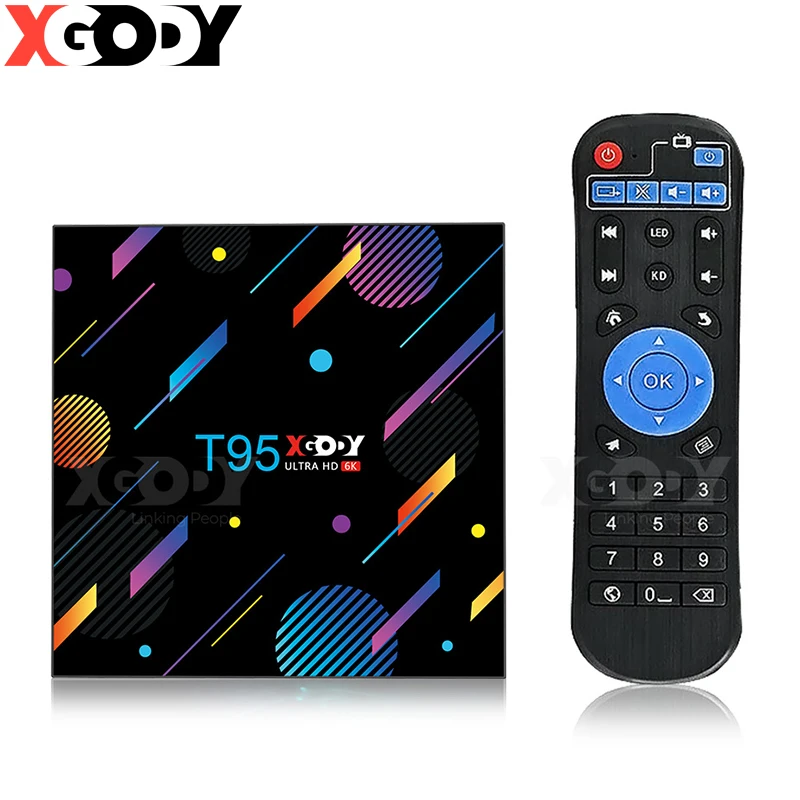

T95 XGODY H616 Smart TV Box 4G Android 10.0,32GB 64GB 128G 6K HD Media Player TV 2.4G&5G Set Top Box