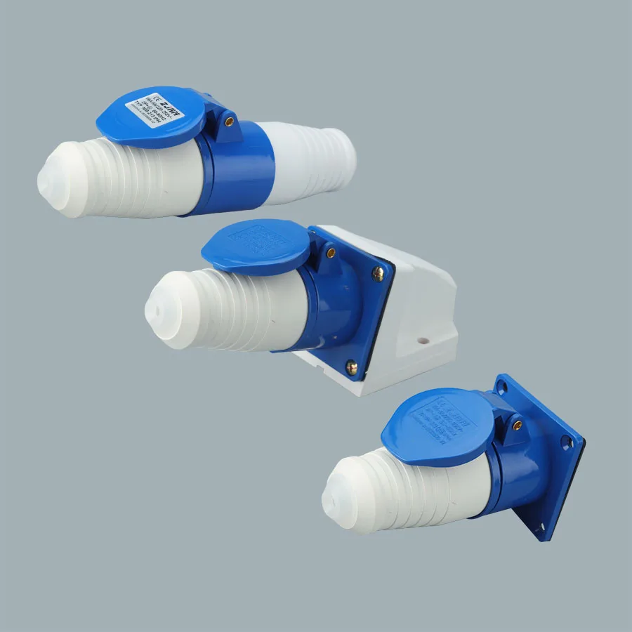 Electrical Connectors 16A/32A 3P/4P/5P IP44 Waterproof Male Female Power Connecting Industrial Plug Socket 380V High Power