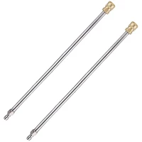 Pressure Washer Extension Rod, 17-Inch Stainless Steel 1/4 Inch Quick-Connect Electric Washer Nozzle, 2 Pieces 1