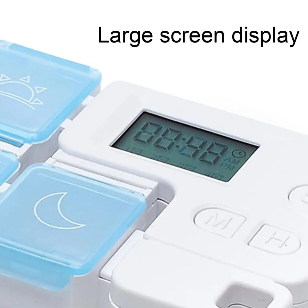 Pill Popper Medication Tracker and Reminder Reusable Pill Organizer