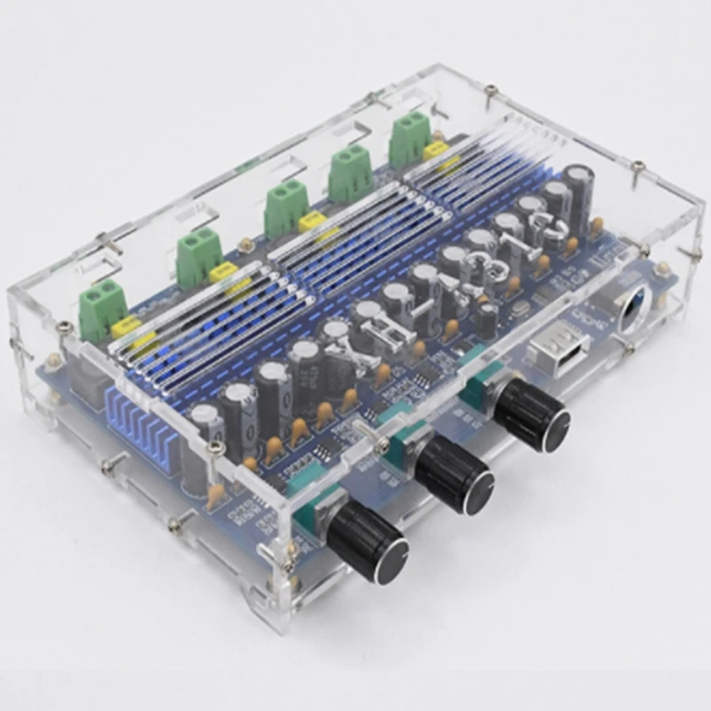 XH A310 Bluetooth 5 0 TPA3116 D2 цифровой усилитель мощности стерео плата 4 канала 50Wx2 + 100Wx2