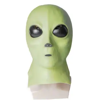 

Adults Realistic Alien Latex Mask Halloween Deluxe Props