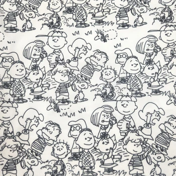 

140cm Width Cartoon Dogs Print Polyester Canvas Fabric for Boy Backpacks Slipcover Cushion Cover Tablecloth Curtain DIY-BK895