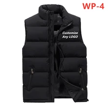 WP-4, ретро жилет, мужской жилет, модный, однотонный, высокое качество, зимний, корейский стиль, удобные, популярные, на молнии, Теплые Топы