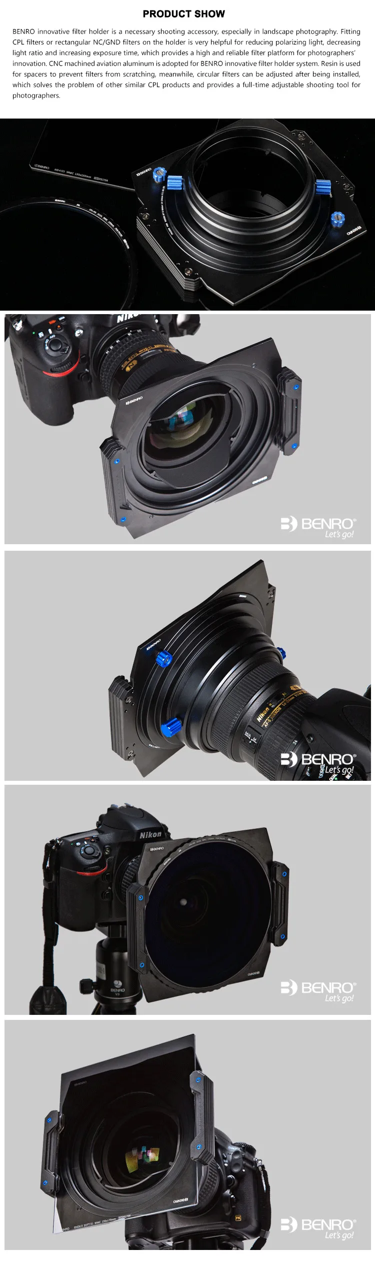 Benro FH150 150 мм держатель системы фильтров ND/GND/CPL профессиональный держатель фильтра поддержка для объектива камеры DHL