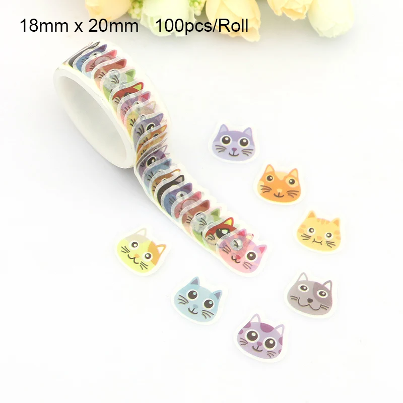 

New flower, cat rabbit washi tape DIY decorative scrapbooking masking tape adhesive label sticker tape stationery 80pcs, 100pcs