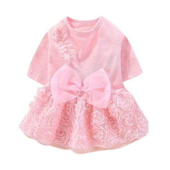 

Teddy Puppy Wedding Dresses Pet Dog Lace Dress Clothes Sweety Princess Dress Bow-kont Dog Small Medium Dogs Pet Puppy Clothing