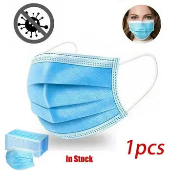 

Air Purifying Face Mask Cover Anti Dust 3 Layer Mouth Filter Masks 50 pcs