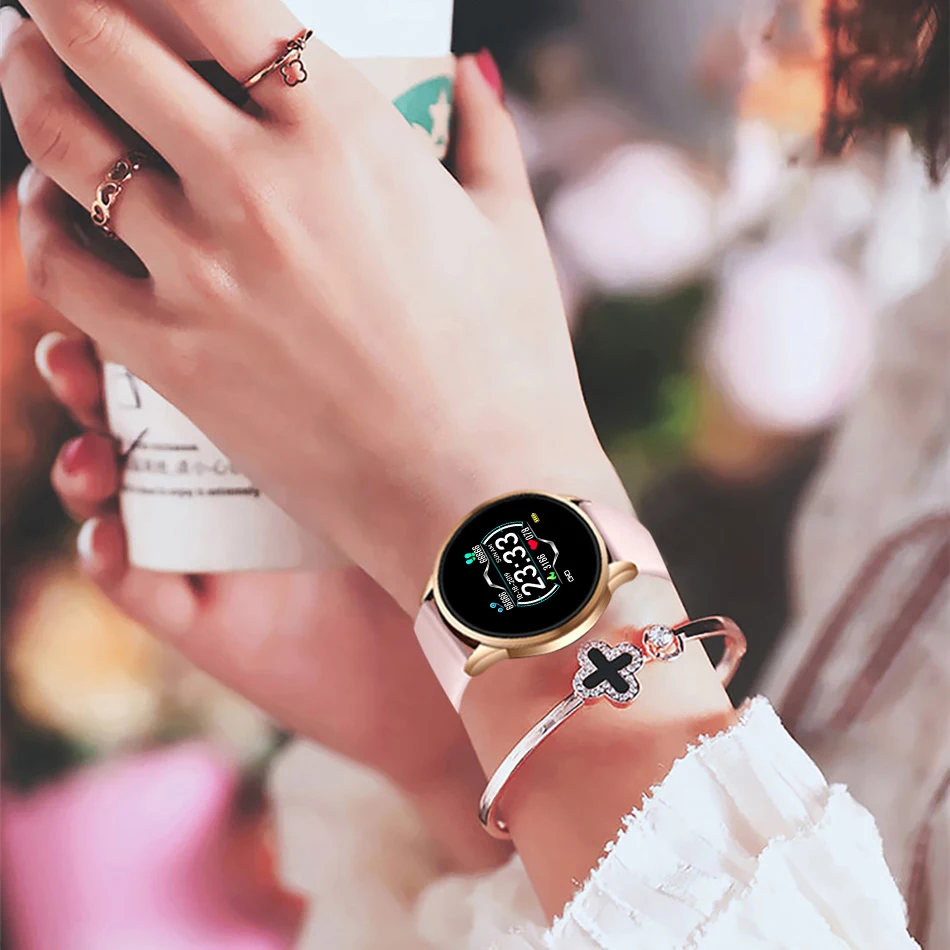 LIGE Luxury Smart Watch Women Sport Watch Waterproof Fitness Tracker Heart Rate Blood Pressure Monitor Pedometer for Android ios