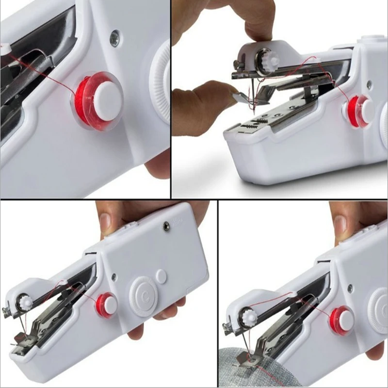 Household portable mini hand sewing machine fast sewing needle needle cordless clothing fabric electronic pocket sewing machine
