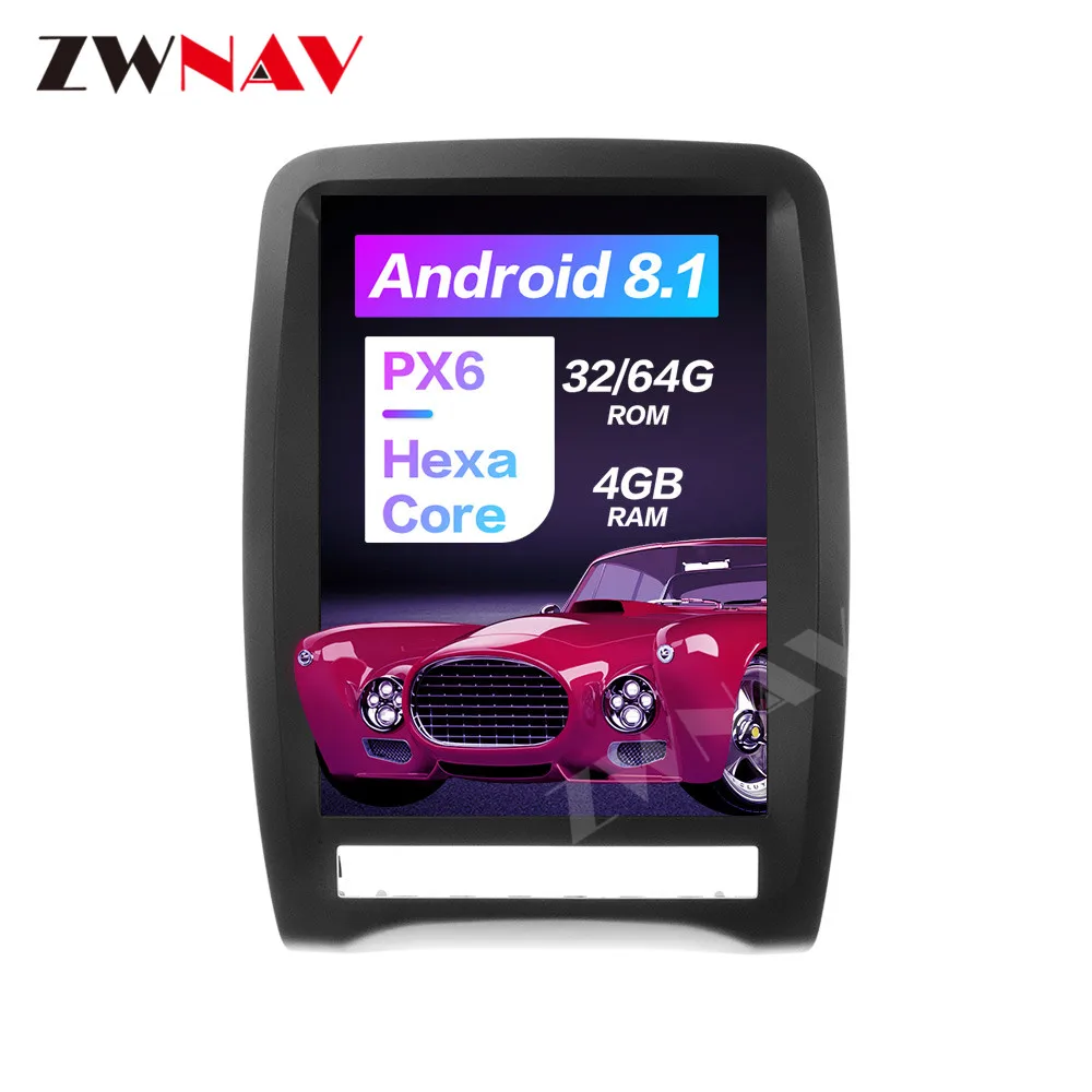 

Android PX6 Vertical Tesla Style Radio Screen Car Multimedia Player Stereo For Dodge Durango 2012-2019 Radio GPS Navigation