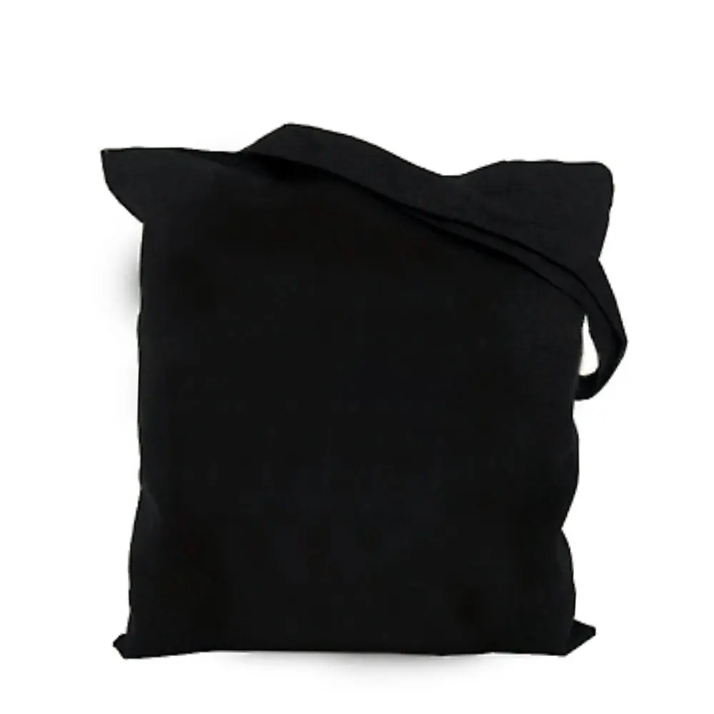 Оригинальная индивидуальная экологический Холст Сумка-тоут с принтом авокадо, сумка на плечо для женщин, большая сумка для покупок, складная рекламная милая сумка - Цвет: No pattern black