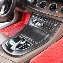 Автомобильная центральная консоль панель Защитная крышка 2 шт фактура дуба Цвет для Mercedes Benz E Class W213 200 300l- ABS