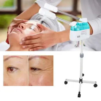 

Led Facial Mask Hot Cold Spray Dual Tube Machine Facial Steamer Nano Sprayer for Beauty Salon Ultrasonic Face Cleaning