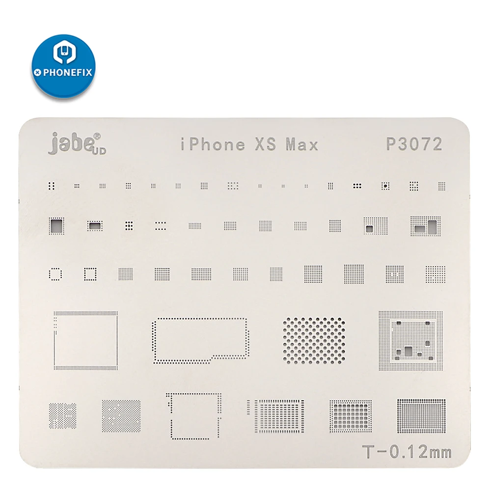 Jabe трафарет для iPhone XR XS XSMAX BGA трафарет шаблон PCB BGA Набор для пайки сварочный набор инструментов - Цвет: for iPhone XSMAX