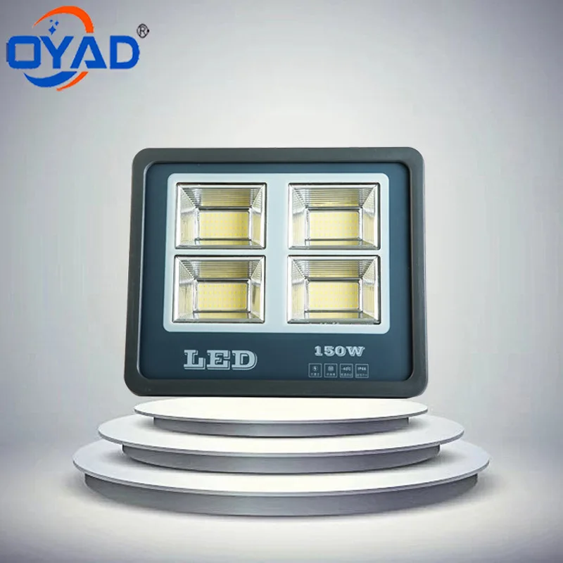 

LED Outdoor 50 W Square Floodlight Waterproof Wolf Warriors Patch 100 W Floodlight Advertisement Engineering Patch Project Lamp
