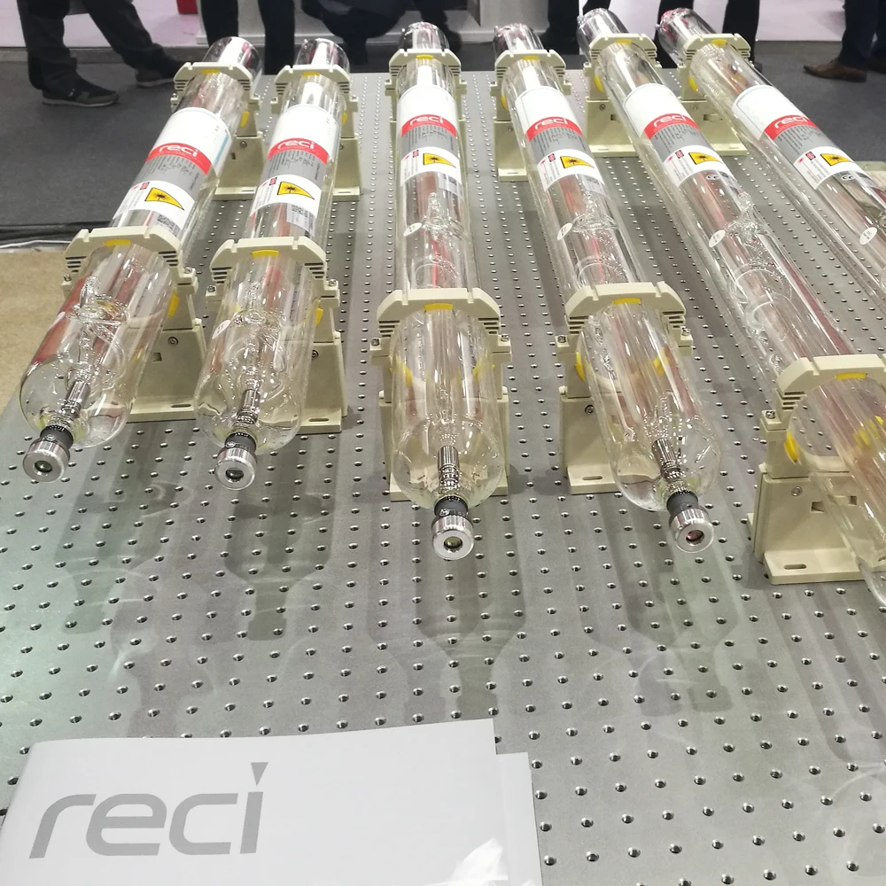 Оригинальная CO2 лазерная трубка RECI W6 130 Вт-150 Вт для лазерной резки и
