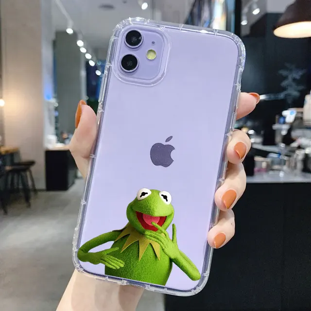 Funny Kermit The Frog Memes Cute Phone Case For Iphone 12 Pro 11 Pro Max Xr 6s 8 7 Plus X Xs Tpu Soft Case For Iphone 13 Pro Max Phone Case Covers Aliexpress