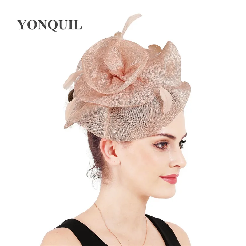 

New colors fashion headwear women occasion dinner fascinatoors hats with feathers hair accessories gorgeous millinery headbands