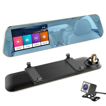 

Full HD 1080P Touchscreen Car DVR Dual Cameras Rear View Mirror Night Vision Dash Cam DVR Digital Video Recorder