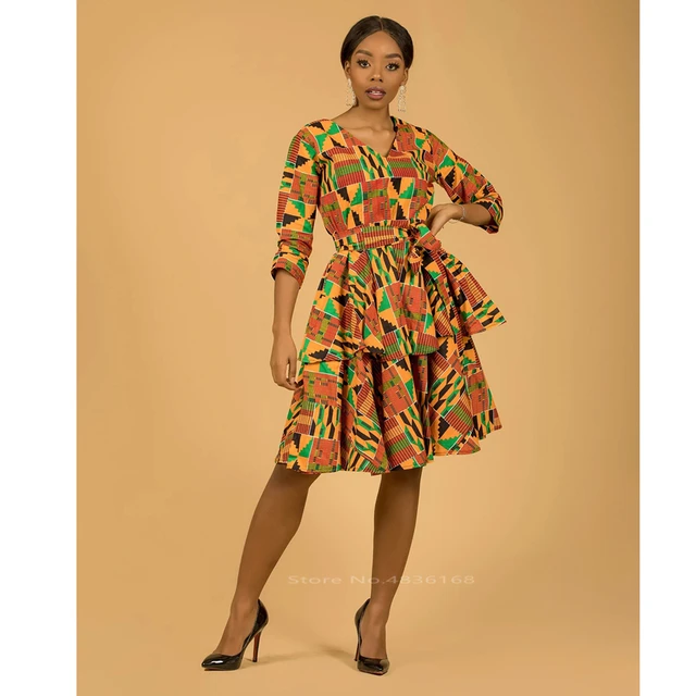 Kemi Elegant Kente Dresses - Image 3