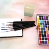 SeamiArt 50Color Solid Watercolor Paint Set Portable Metal Box Watercolor Pigment for Beginner Drawing Watercolor Paper Supplies ► Photo 2/6