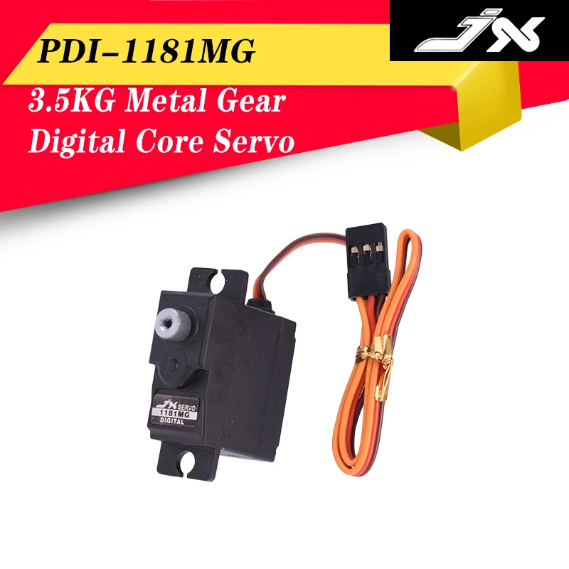 JX Servo PDI-1181MG 18g 3.5KG Metal Gear Digital Core Servo forWLtoys 144001 WPL RC Car B1/16 B24 C14 C24 Helicopter Airplane