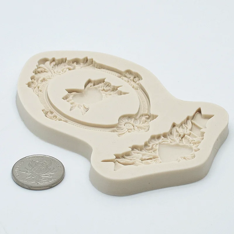 Love Leaf Photo Frame Silicone Mold Resin Kitchen Baking Tool DIY Cake Pastry Fondant Moulds Chocolate Dessert Lace Decoration