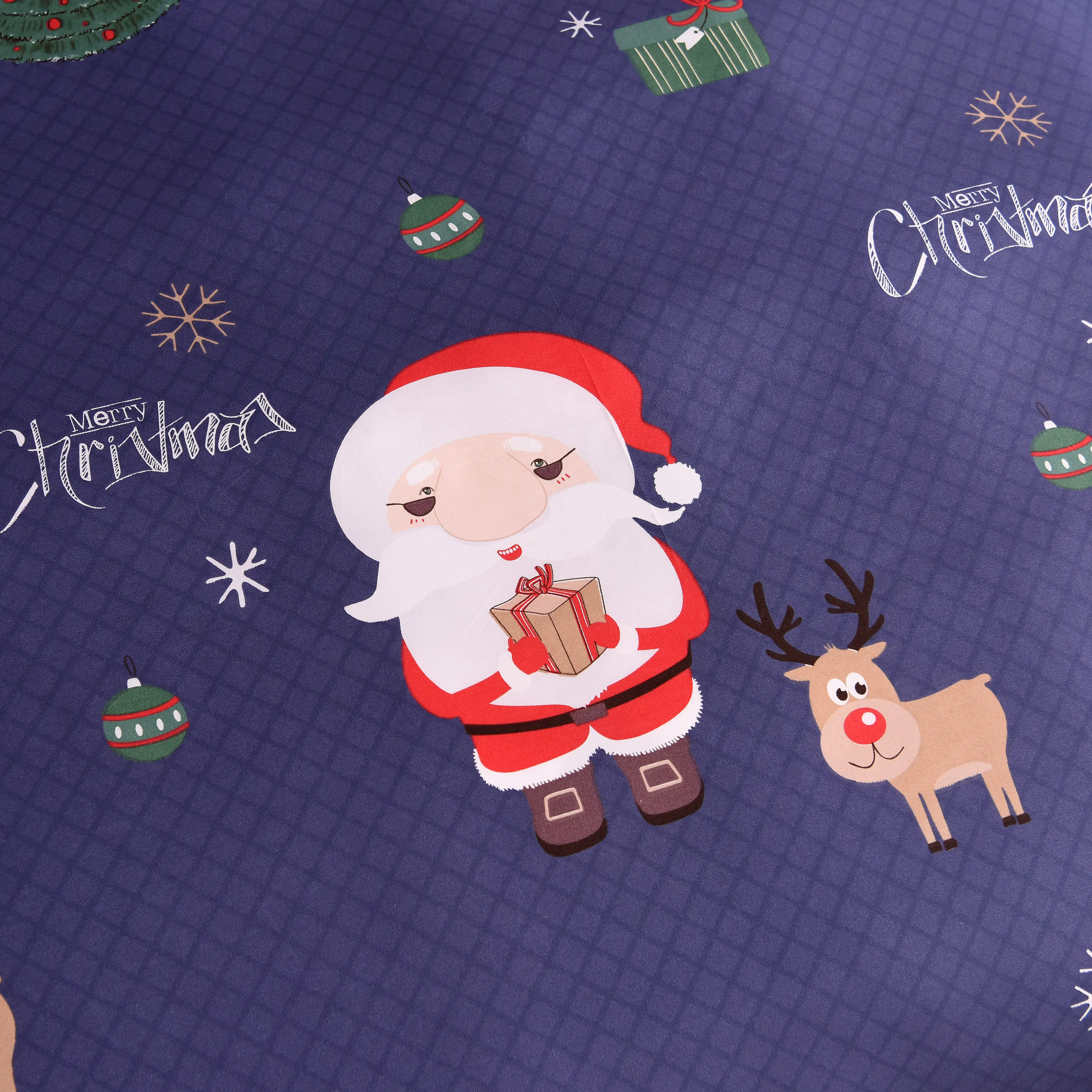 Рождественский комплект белья пододеяльник с наволочками красный Санта Клаус и рождественская ёлка, олень домашний текстиль 3 шт Прямая поставка