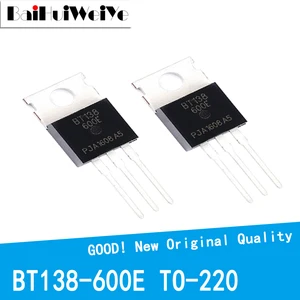 BT138-600E BT138 12A 600V BT138-600 TO-220 TO220 MOSFET P-Channel Field Effect, новый оригинальный чипсет хорошего качества