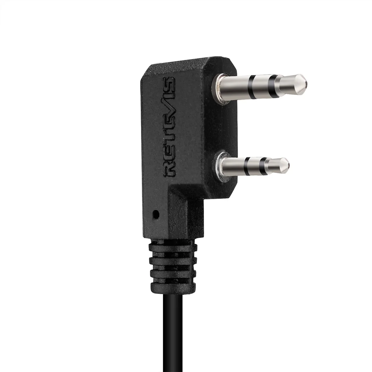 EEK012 Earpiece Adjustable D-shape Walkie Talkie 2Pin Ear Hook with PTT Mic for