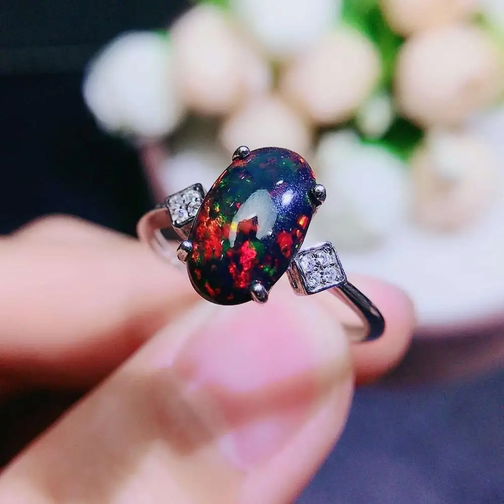 Кольцо С Черным Опалом Купить