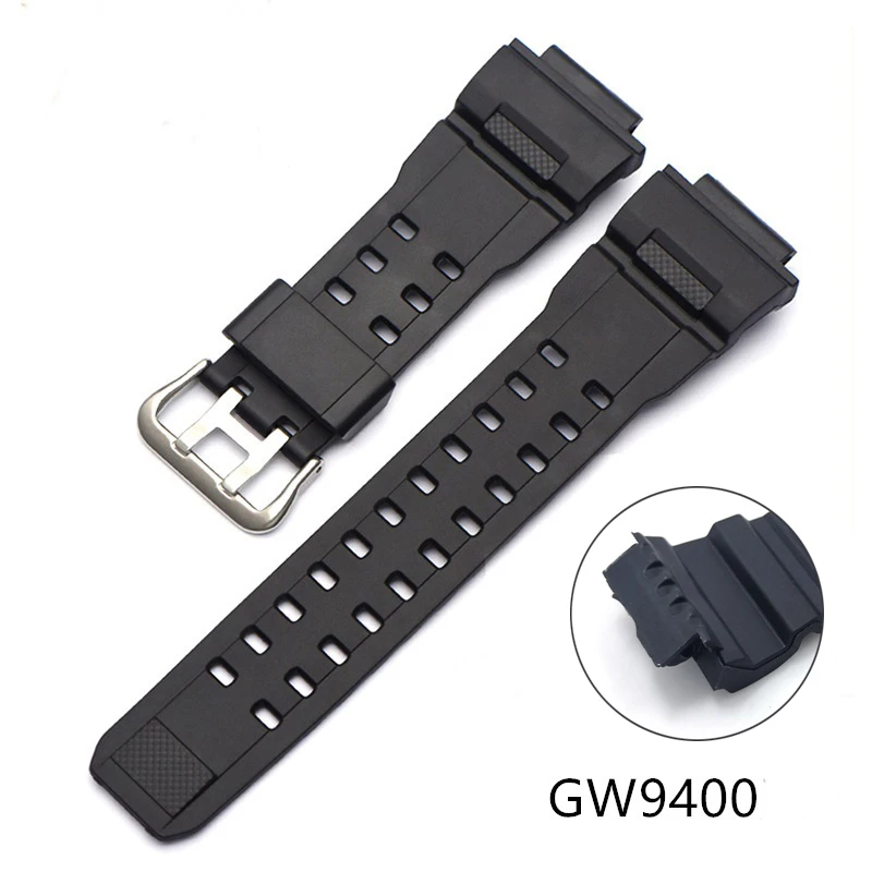 Sostituisci Le Fasce Per Casio G-Shock Gw-9400 Gshock Gw9400 Sport Cinturino Impermeabile Accessori Per Braccialetti Cinturino In Resina Nera